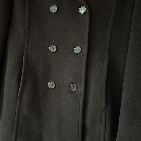 Black Pea Coat - Picture 2 of 8